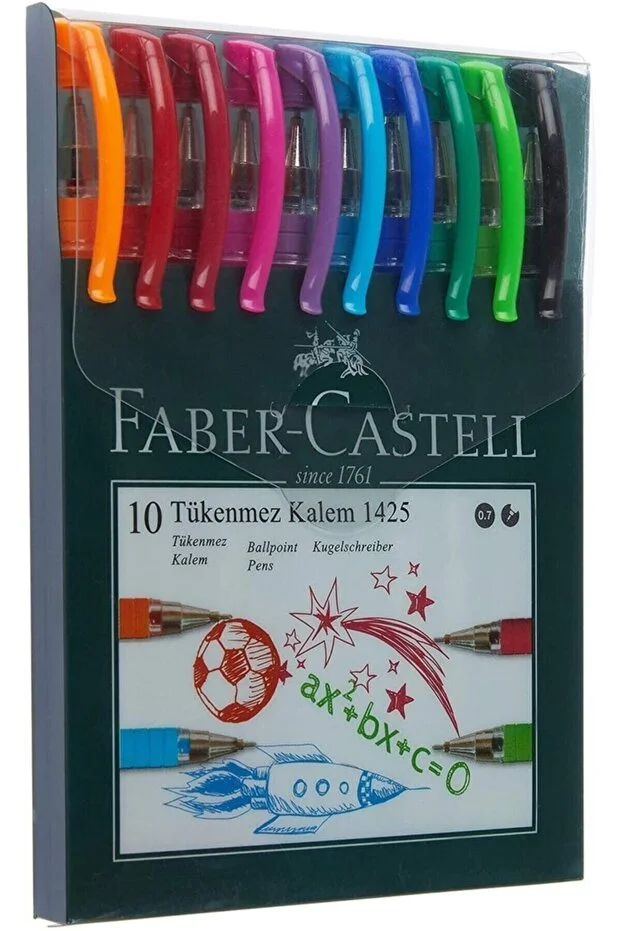 1425 Tükenmez Kalem Seti, 10 Farklı Renk, Rahat ve Yumuşak Yazım, Ergonomik Tutuş 1425 Tükenmez Kalem Seti, 10 Farklı Renk, Rahat ve Yumuşak Yazım, Ergonomik Tutuş